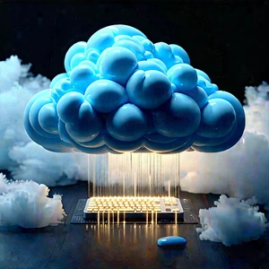 Cloud Computing Visualization With Cloud-shaped Keyboard,