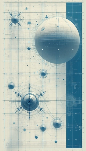 In This Image, There Is A Large, Round, White Object In The Center Of The Scene