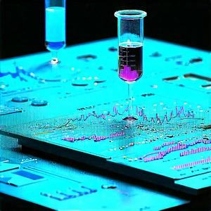 Financial Technology In Modern Laboratory With Image, There