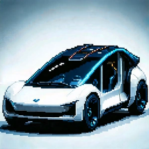 Innovative Electric Vehicle (design:1.1) With Computer-generated (cgi)