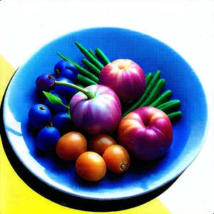 Lifestyle Ink Drawing: Plant-based dish prepared with seasonal produce
