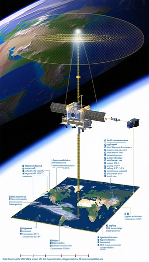 A Large Satellite Dish Mounted On A Tall Pole