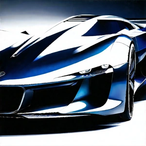 Automotive Technology In (design:1.18) Studio With Blue Sports