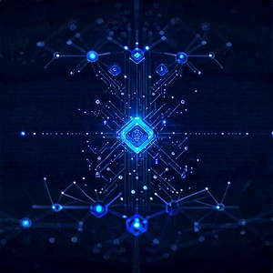 Blockchain Network Visualization With Image, There