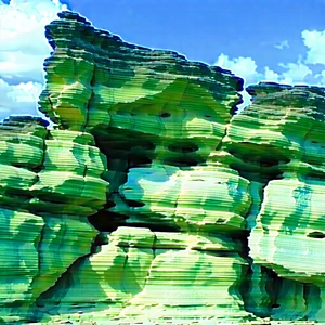 Abstract Hdr Photography: Stone formation with tension