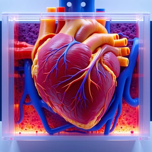 A Close-up Of A Heart, Showcasing Its Intricate Structure And Details