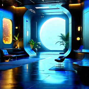 (futuristic:1.19) Tech Startup Office With Image
