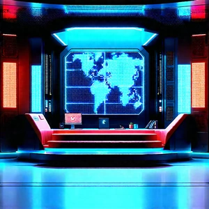Futuristic Tech Startup Office With Futuristic Room