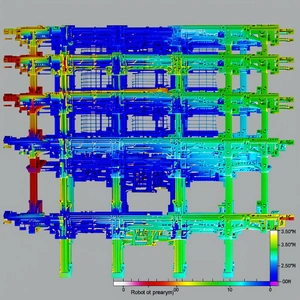 The Image Is A 3d Model Of A Building, Likely A Factory Or A Similar Structure
