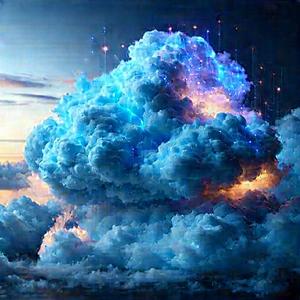 Cloud Computing Visualization With Image, There