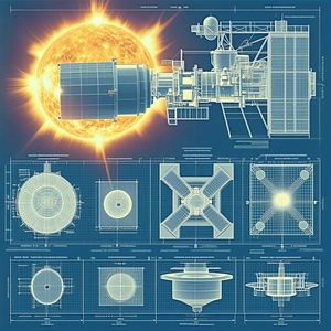 A Blueprint Of A Space Station Is Displayed, Showing The Various Components Of The Station