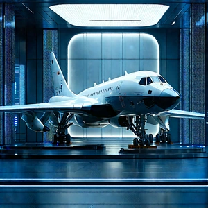 Aerospace Technology In Research Center With Large White