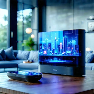 Smart Home Device With Data Visualization With Large Flat