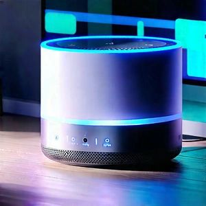 Smart Home Device With User Interface With Small, White,