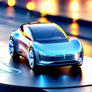 Innovative Electric Vehicle Design With Futuristic Displayed