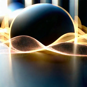 Close-up Of Fiber Optic Cables With Black White