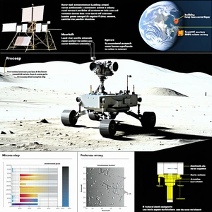 The Image Is A Poster That Features A Robotic Vehicle On A Planet
