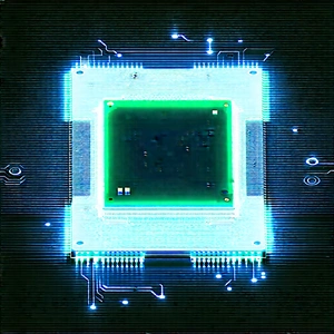 Microchip with holographic projection