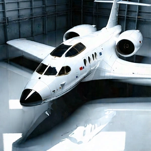 Aerospace Technology In Manufacturing Facility With Large White