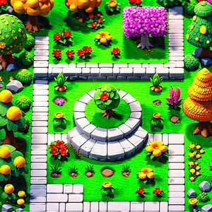 Lifestyle Isometric Design: Spring Gardening During Autumn With Image, There