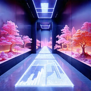 Financial Technology In Research Center With Image, There