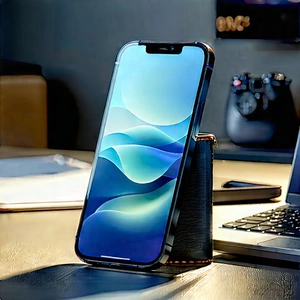 Smartphone With Digital Artwork With Black Iphone