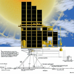 A Large, Yellow, Solar-powered Space Station