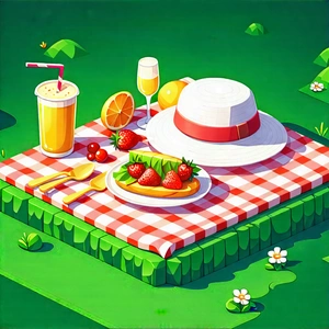 Lifestyle Infographic Style: Summer Picnic During Festival Time With Image, There