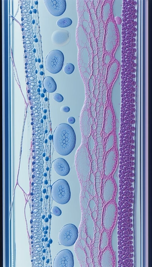 A Close-up View Of A Plant's Stem, Showcasing Its Intricate Structure