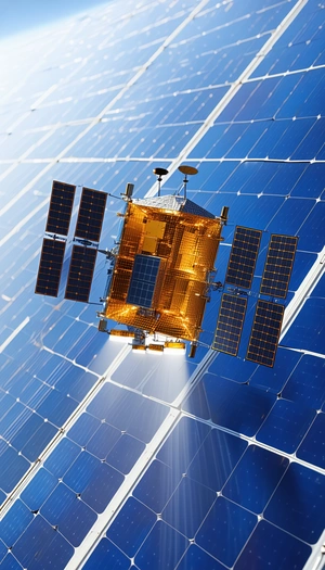 A Spacecraft With A Large Dome On Top, Flying Through The Sky