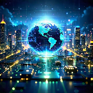 Financial Technology In Field Deployment With Large, Blue,