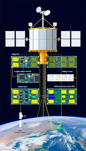 The Image Is A Diagram Of A Space Station, Showing The Various Components And Their Functions