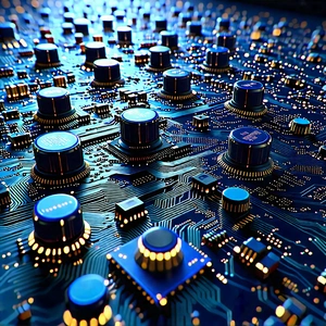 Close-up of sensor array