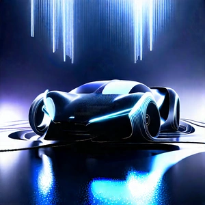 Automotive Technology In Design Studio With Futuristic Shown