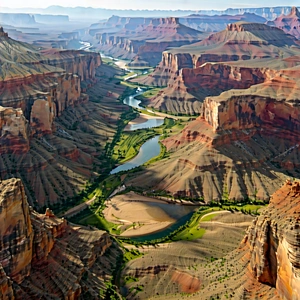Nature Commercial Photography: Aerial View Of Canyon System With Showcases Breathtaking
