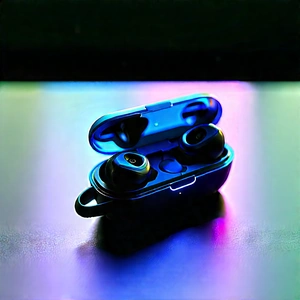 Wireless Earbuds With Holographic Display With Pair Black