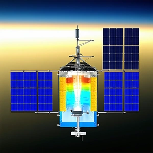 A Space Station With A Large Dome On Top