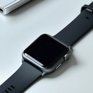 Tech Unreal Engine: Smart Watch With User Interface With Black Watch