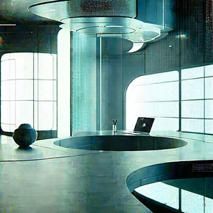 Futuristic Tech Startup Office With Image, There