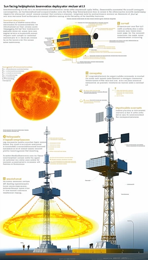 A Large Poster Is Displayed, Showing A Diagram Of A Satellite Dish