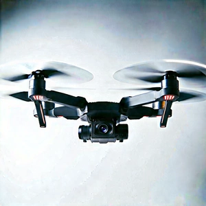 Drone With Streaming Content With Black Drone