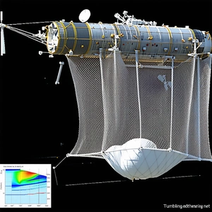A Large, White, And Blue Spacecraft With A Large Dome On Top