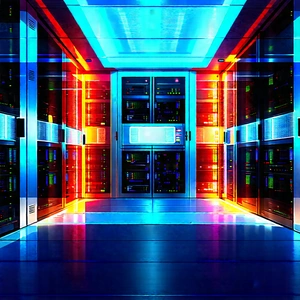 Futuristic Server Room With Image, There