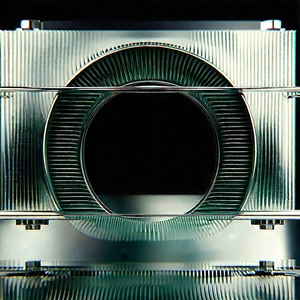 Close-up Of Cooling System With Large, Circular