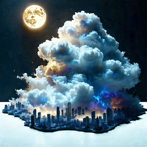 Cloud Computing Visualization With Large, Cloudy