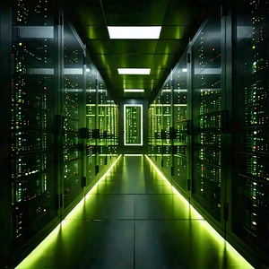 Futuristic server room