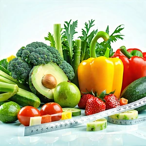 Lifestyle 3d Render: Wellness Scene With Healthy Food With Variety Fruits