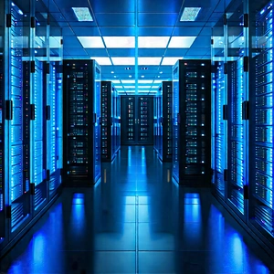 (futuristic:1.26) Server Room With Image, There