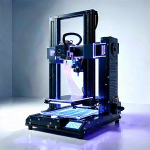 3d Printer With Data Streams With Printer Shown