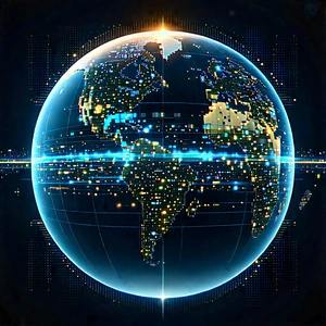 Big Data Visualization With Blue White